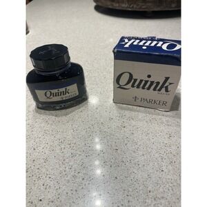 Parker Quink blue/black‎ ink #0154c7